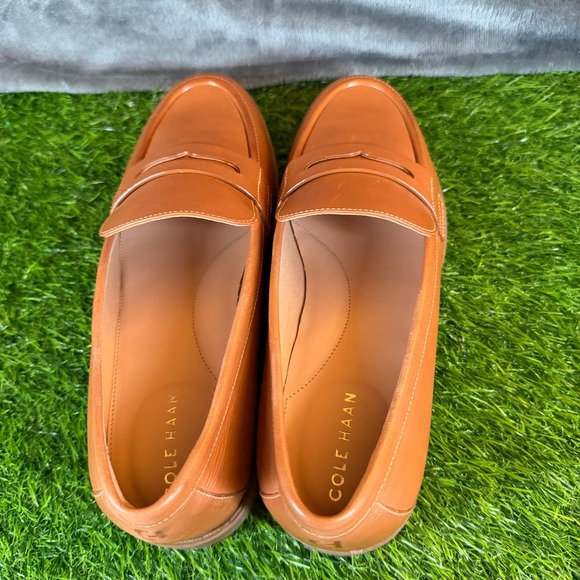 Cole Haan Haverhill Penny Loafers British Tan Leather W31769 Shoes Womens 9 B - Picture 7 of 13